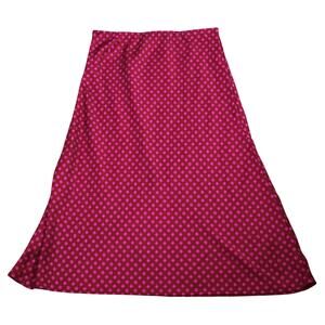 Free Assembly Magenta Pink Skirt Disty Flowers Floral Elastic Silky Flowy Small